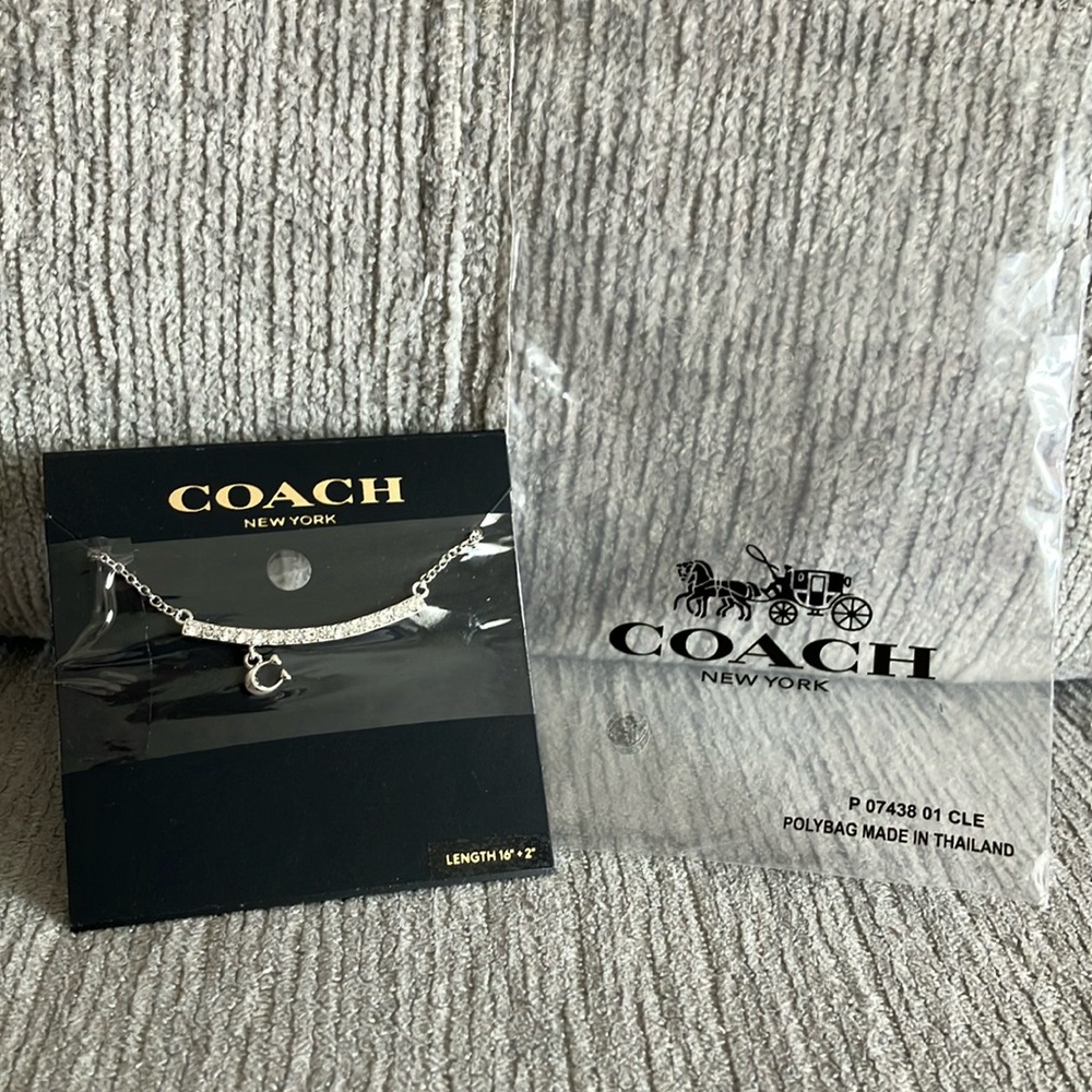 Coach Silver necklace